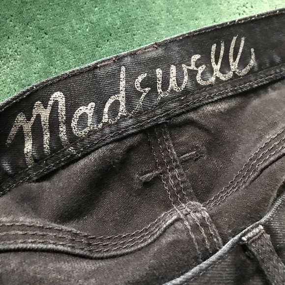 Madewell Rail Straight Black frost wash pants - Picture 3 of 6